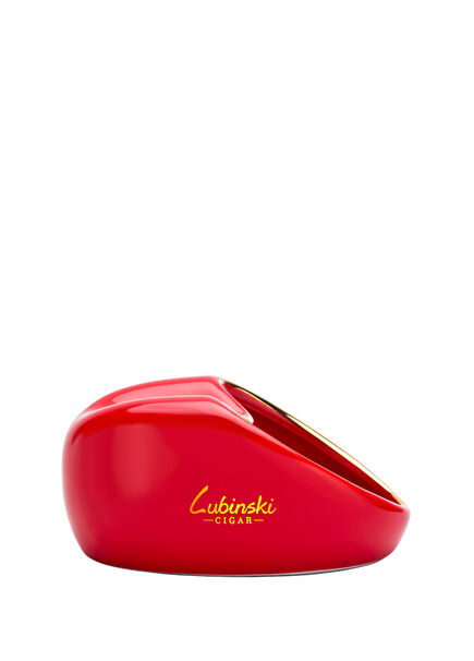 Curves Design Kırmızı Tekli Seramik Puro Küllüğü