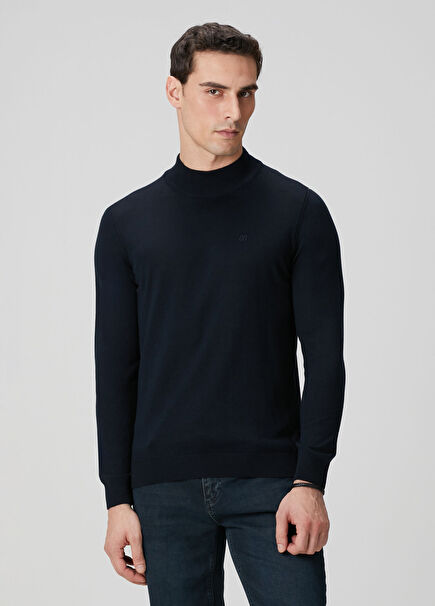 Navy Blue Basic Sweater