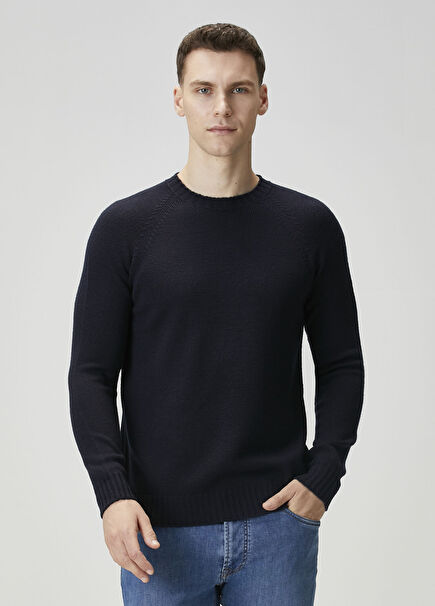 Denve Lacivert Yün Kazak