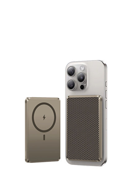 Altın Rengi Karbon 5.000 Mah Powerbank P-Pb4 