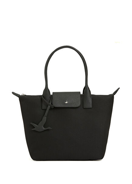 City Medium Siyah Kadın Alışveriş Çantası