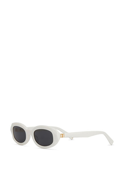 HM 1706 C4 White Acetate Women's Sunglasses
