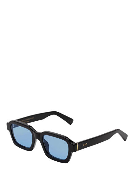 Caro Azure Black Acetate Unisex Sunglasses