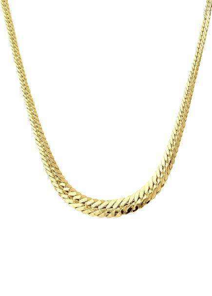 Hallow Süzme 14 Ayar Altın Kadın Zincir Kolye