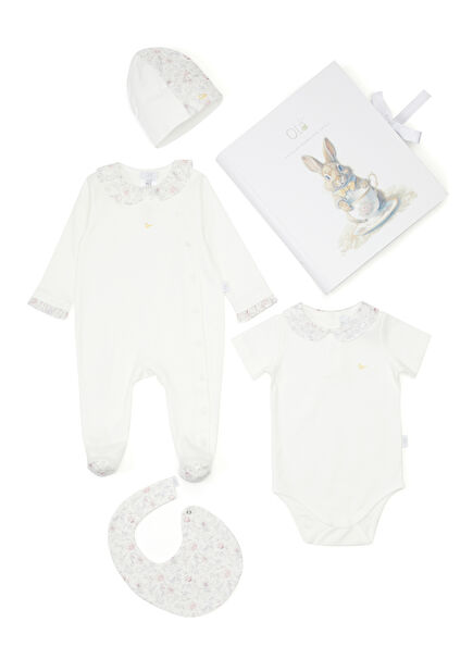 Flower Garden Patterned Baby Girl Jumpsuit Set