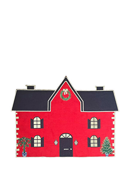 Christmas Series Decorative Red Home Patterned American Service