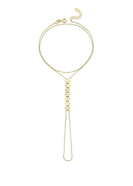 Yıldız 14 Ayar Altın Kadın Şahmeran Bileklik 