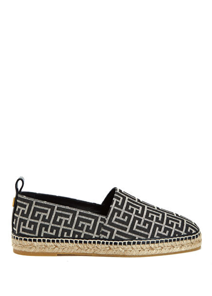 Men's Espadrilles with Black and White Logo