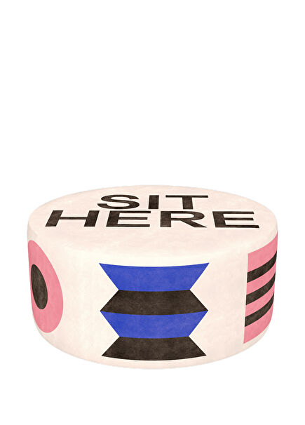 Oggian Sit Here Beyaz Puf