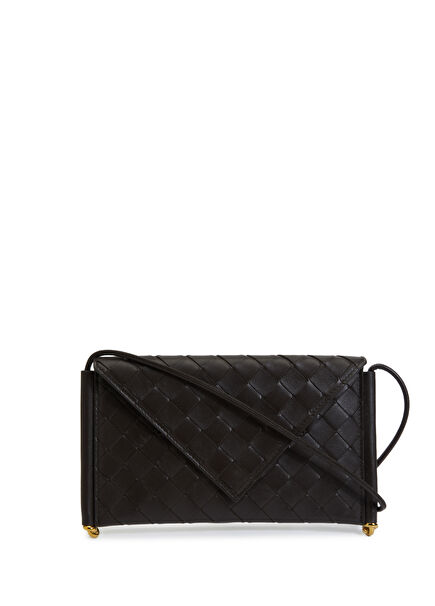 Solstice Brown Knit Textured Women's Leather Bag