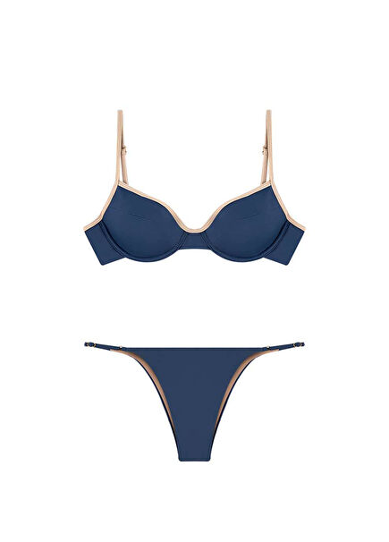 Pia Blue Nova Underwire Women's Bikini Set