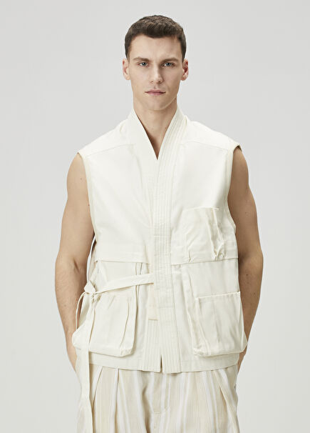 Off-White Quilted Detailed Vest