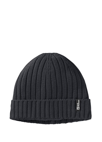 Rib Knit Beanie Siyah Unisex Bere
