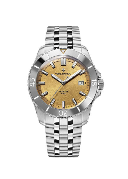 4521590S Nereide Aureo Kurmalı Otomatik Gri Çelik Erkek Kol Saati