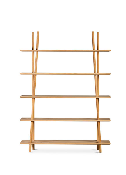 Kavel Oak Natural Polish Solid Wood Oak Bookcase Sideboard 150 cm