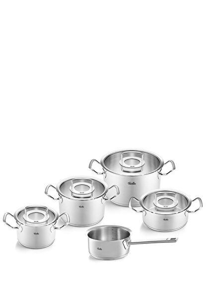 Original Profi Collection Cam Kapaklı 9 Parça Çelik Tencere Seti