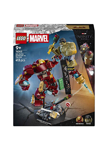 Marvel Efsanevi Savaş: Hulkbuster Hulk’a Karşı 413 Parça 9+ Yaş Yapı Oyuncağı 76343