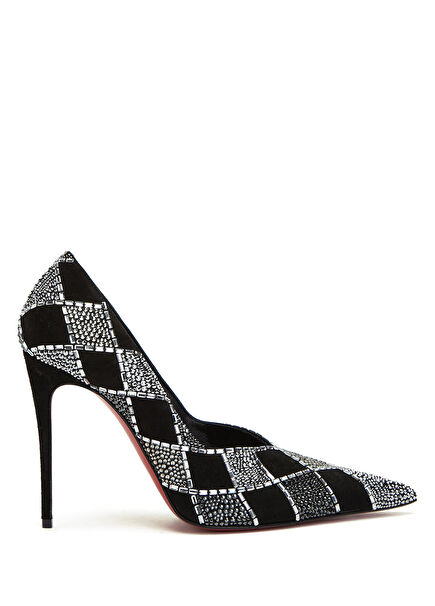Doria Black Leather Stiletto