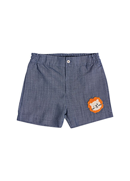 Mavi Erkek Bebek Şort