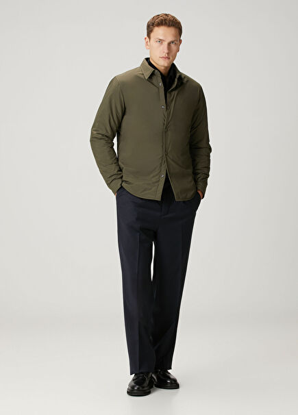 Lacivert Yün Pantolon