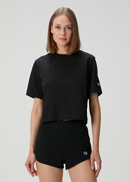 Siyah Crop T-shirt