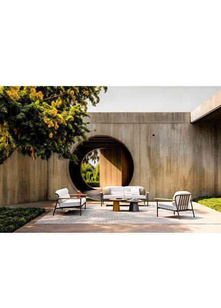 Lacus Anthracite Aluminum Garden Seating Group