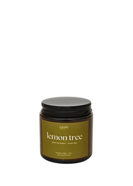 Amber Series Lemon Tree Scented Soy Candle 100 ml