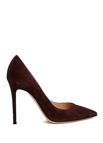 Burgundy Suede Stiletto