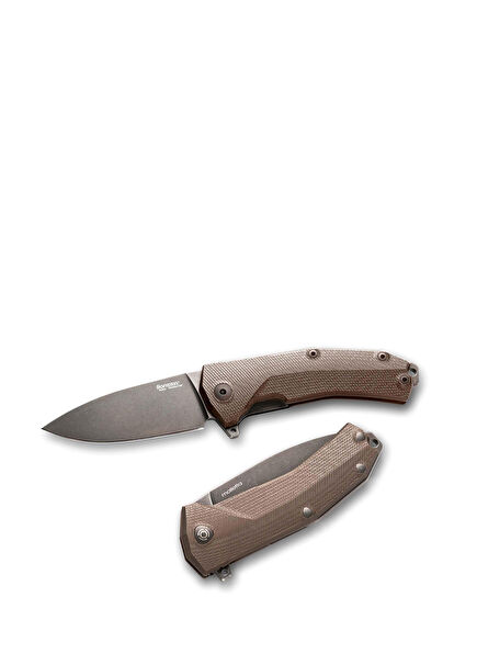 Kur Black Brown Handle Pocket Knife