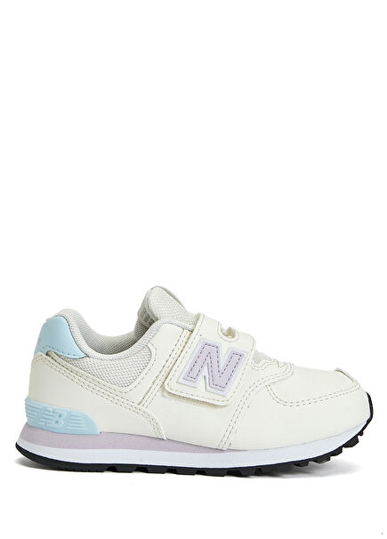 574 White Unisex Kids Sneakers