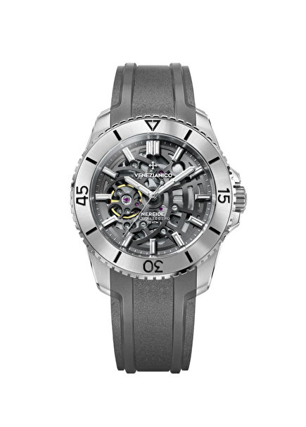  3921508 Nereide Ultraleggero Kurmalı Otomatik Gri Silikon Erkek Kol Saati