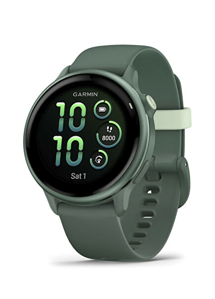 Vivoactive 6 42 mm Metalik Jasper Yeşili Silikon Kayışlı Akıllı Saat