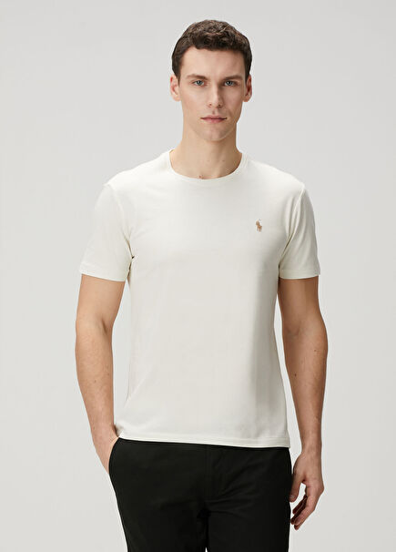 Kırık Beyaz Basic T-shirt