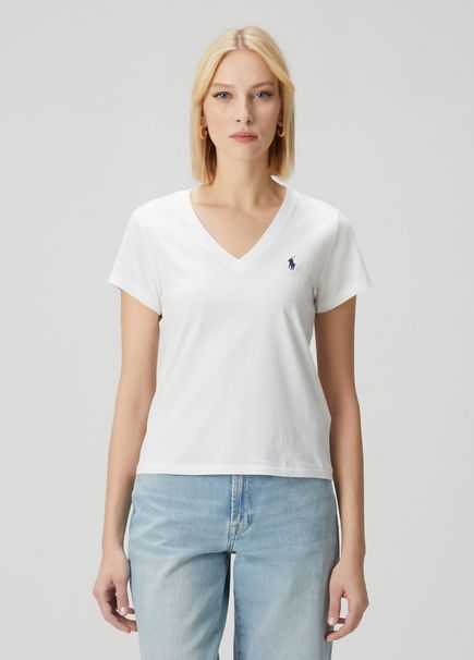 Beyaz Logolu T-shirt