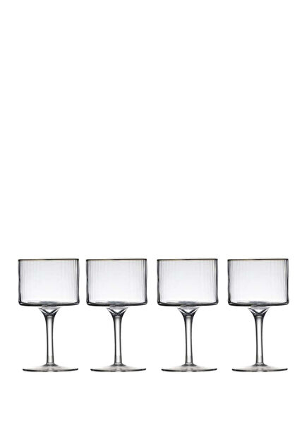 Palermo Gold Cam 4'lü Cin Tonik Bardağı Seti