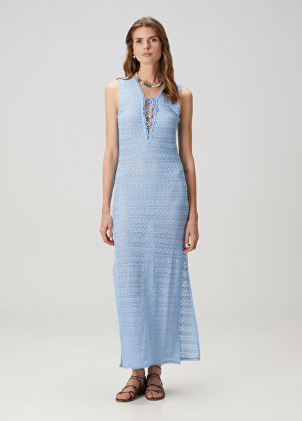 Maddie Blue Maxi Beach Dress