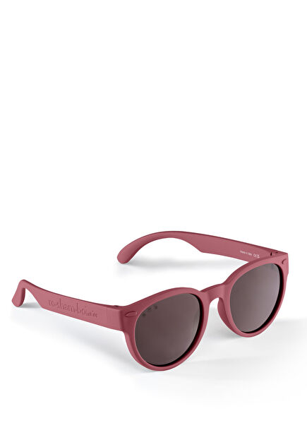 Round Model Rose Terracotta Color Baby Sunglasses