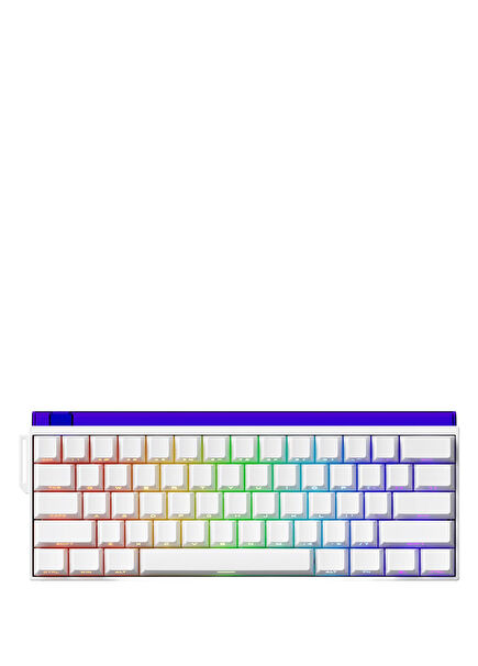 Veekos Shine60 HE %60 Flash Manyetik Switch 8K Hz Hall Effect Hotswap RGB Kablosuz İngilizce Mekanik Gaming Klavye