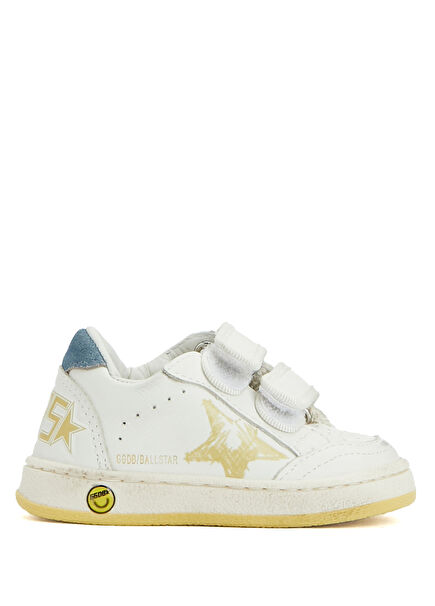 Ballstar Beyaz Unisex Çocuk Deri Sneaker