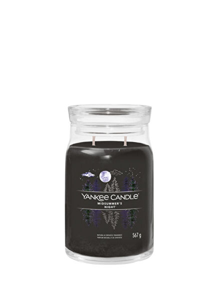 Midsummer's Night Black Large Candle