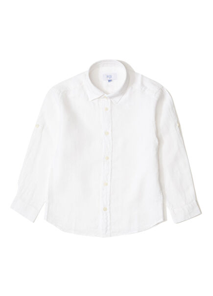 White Boys Linen Shirt