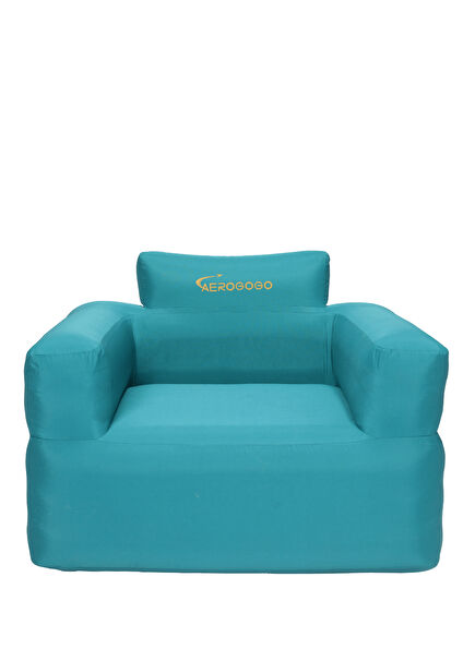 Giga Mavi Tek Kişilik Dahili Pompalı Şişme Koltuk