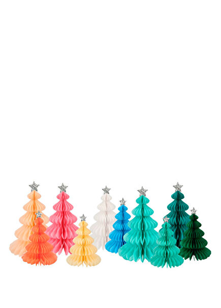 Rainbow 10-Pack Forest Honeycomb Decors