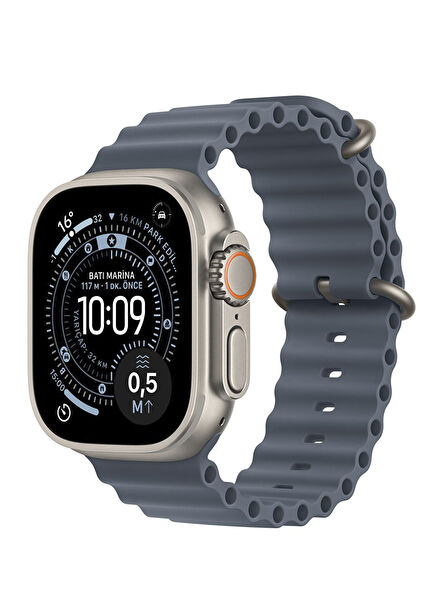 Watch Ultra 3 GPS + Cellular 49mm Natürel Titanyum Kasa ve Demir Mavisi Ocean Kordon Akıllı Saat