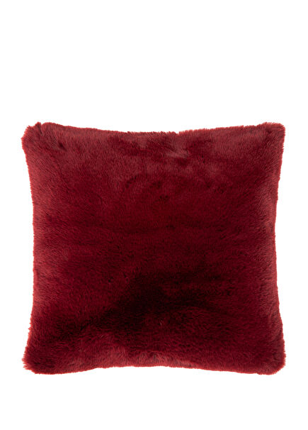 Merlot Bordo Peluş Kırlent 50 x 50 cm