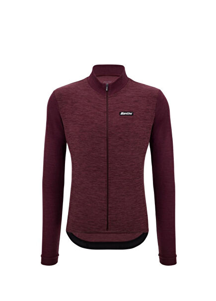 Pure Burgundy Long Sleeve Thermal Unisex Jersey