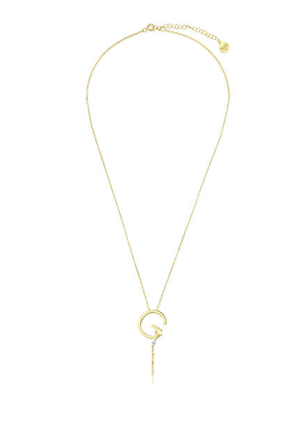 Deniz G Harfi Gold 14 Ayar Altın Kadın Kolye