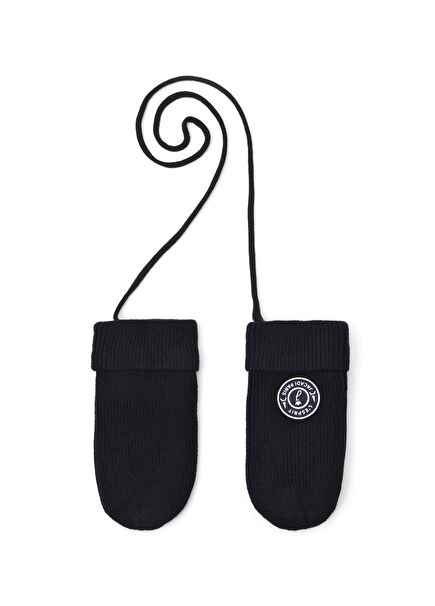 Navy Blue Fleece Lined Baby Boy Gloves