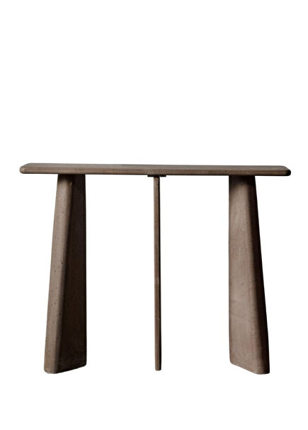 Three-Legged Andesite Stone Console Table