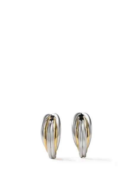 Renewal Pipe Women's Silver Earrings